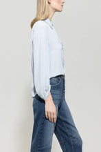 Load image into Gallery viewer, Luisa Cerano Silk Blend Blouse in Light Blue