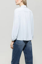 Load image into Gallery viewer, Luisa Cerano Silk Blend Blouse in Light Blue