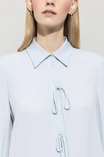 Load image into Gallery viewer, Luisa Cerano Silk Blend Blouse in Light Blue
