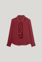 Load image into Gallery viewer, Luisa Cerano Ruffled Blouse in Silk Blend
