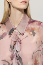 Load image into Gallery viewer, Luisa Cerano Silk Blouse with Flower