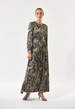 Load image into Gallery viewer, Dea Kudibal Fabianna Dress with Waist Tieband in Sencha Black