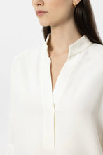 Load image into Gallery viewer, Luisa Cerano Half-Sleeved Tunic Blouse in Off-White