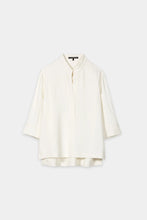 Load image into Gallery viewer, Luisa Cerano Half-Sleeved Tunic Blouse in Off-White