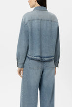 Load image into Gallery viewer, Luisa Cerano Denim Shirt with Raw Hem