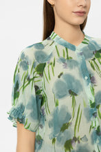 Load image into Gallery viewer, Luisa Cerano Ramie Blouse with Flower Print