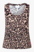 Load image into Gallery viewer, Sportalm Ribbed Top with Leopard Print