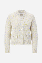 Load image into Gallery viewer, Rich & Royal Boucle Cardigan with Buttons in Urban Lime