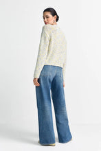 Load image into Gallery viewer, Rich & Royal Boucle Cardigan with Buttons in Urban Lime