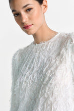 Load image into Gallery viewer, Rich & Royal Chiffon Blouse with Fringe in White