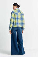 Load image into Gallery viewer, Rich & Royal Checked Boucle Shirt Jacket in Open Air