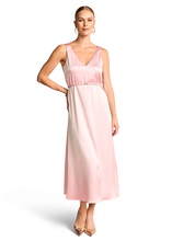 Load image into Gallery viewer, Riani Satin Dress in Blush