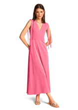Load image into Gallery viewer, Riani Satin Matt Dress in Rose Pink