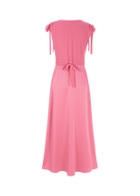 Load image into Gallery viewer, Riani Satin Matt Dress in Rose Pink