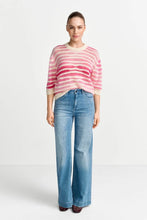 Load image into Gallery viewer, Rich & Royal Striped Wool Blend Sweater in Soft Orchid