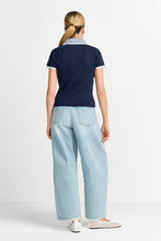 Load image into Gallery viewer, Rich & Royal Mat Mix Polo Shirt in Midnight Blue