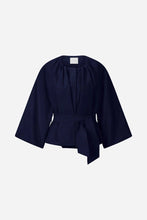 Load image into Gallery viewer, Rich & Royal Balloon Shape Jacket in Midnight Blue
