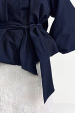 Load image into Gallery viewer, Rich & Royal Balloon Shape Jacket in Midnight Blue