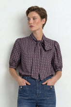 Load image into Gallery viewer, Rich & Royal Cotton Pussy Bow Blouse