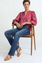 Load image into Gallery viewer, Rich & Royal Blouse with Balloon Sleeves