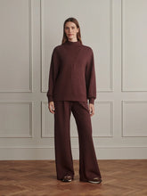 Load image into Gallery viewer, Varley Novi Longline Mock Neck Sweater in Deep Mahogany