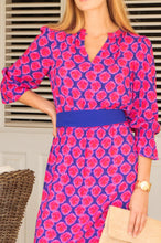 Load image into Gallery viewer, Aspiga Maeve Dress in Blu/Pink