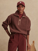 Load image into Gallery viewer, Varley Roselle Half Zip Fleece in Deep Mahogany