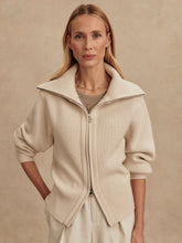 Load image into Gallery viewer, Varley Enrico Knit Jacket in Silver Birch
