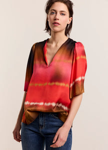 Summum Faded Top with Butterfly Sleeves