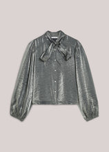 Load image into Gallery viewer, Summum Metallic Blouse with Diamonds