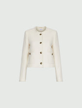 Load image into Gallery viewer, Marella Afona Basket Weave Jacket in White