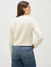 Load image into Gallery viewer, Marella Afona Basket Weave Jacket in White