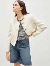 Load image into Gallery viewer, Marella Afona Basket Weave Jacket in White