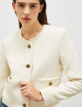 Load image into Gallery viewer, Marella Afona Basket Weave Jacket in White