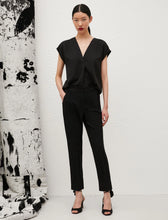 Load image into Gallery viewer, Marella Brina Satin Blouse in Black