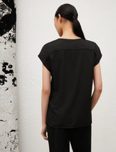 Load image into Gallery viewer, Marella Brina Satin Blouse in Black