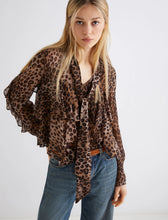 Load image into Gallery viewer, Marella Gala Blouse in Leopard Print