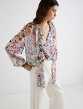 Load image into Gallery viewer, Marella Bruco Detailed Blouse in Pink Flower