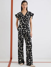 Load image into Gallery viewer, Marella Favetta Printed Satin Trousers in Black/White