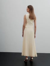 Load image into Gallery viewer, Marella Dual-Fabric Dress in Wool White