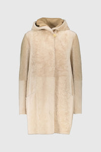 Ventcouvert Reversible Lambskin Coat in Camel