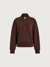 Load image into Gallery viewer, Varley Sally Half-Zip Sweat in Coffee Bean Marl