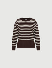 Load image into Gallery viewer, Marella Texas Striped Sweater in Brown