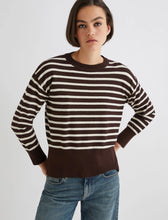 Load image into Gallery viewer, Marella Texas Striped Sweater in Brown