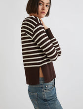Load image into Gallery viewer, Marella Texas Striped Sweater in Brown