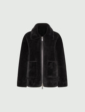 Load image into Gallery viewer, Marella Fresa Faux-Fur Jacket in Dark Grey