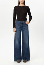Load image into Gallery viewer, Luisa Cerano Ribbed Crew-Neck Shirt in Truffle