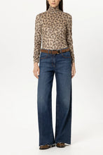 Load image into Gallery viewer, Luisa Cerano Printed Turtleneck Shirt in Soft Caramel