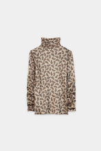 Load image into Gallery viewer, Luisa Cerano Printed Turtleneck Shirt in Soft Caramel