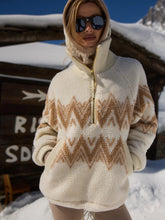 Load image into Gallery viewer, Varley Hendrik Half-Zip Sherpa in Egret
